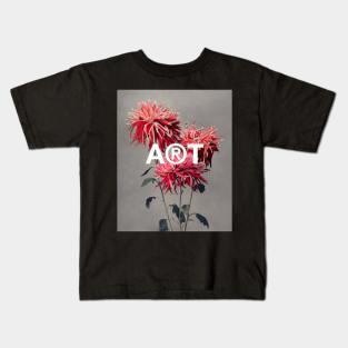 Chrysanthemum still life vintage flowers Kids T-Shirt